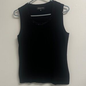 Jones New York Classic Black Sleeveless Top